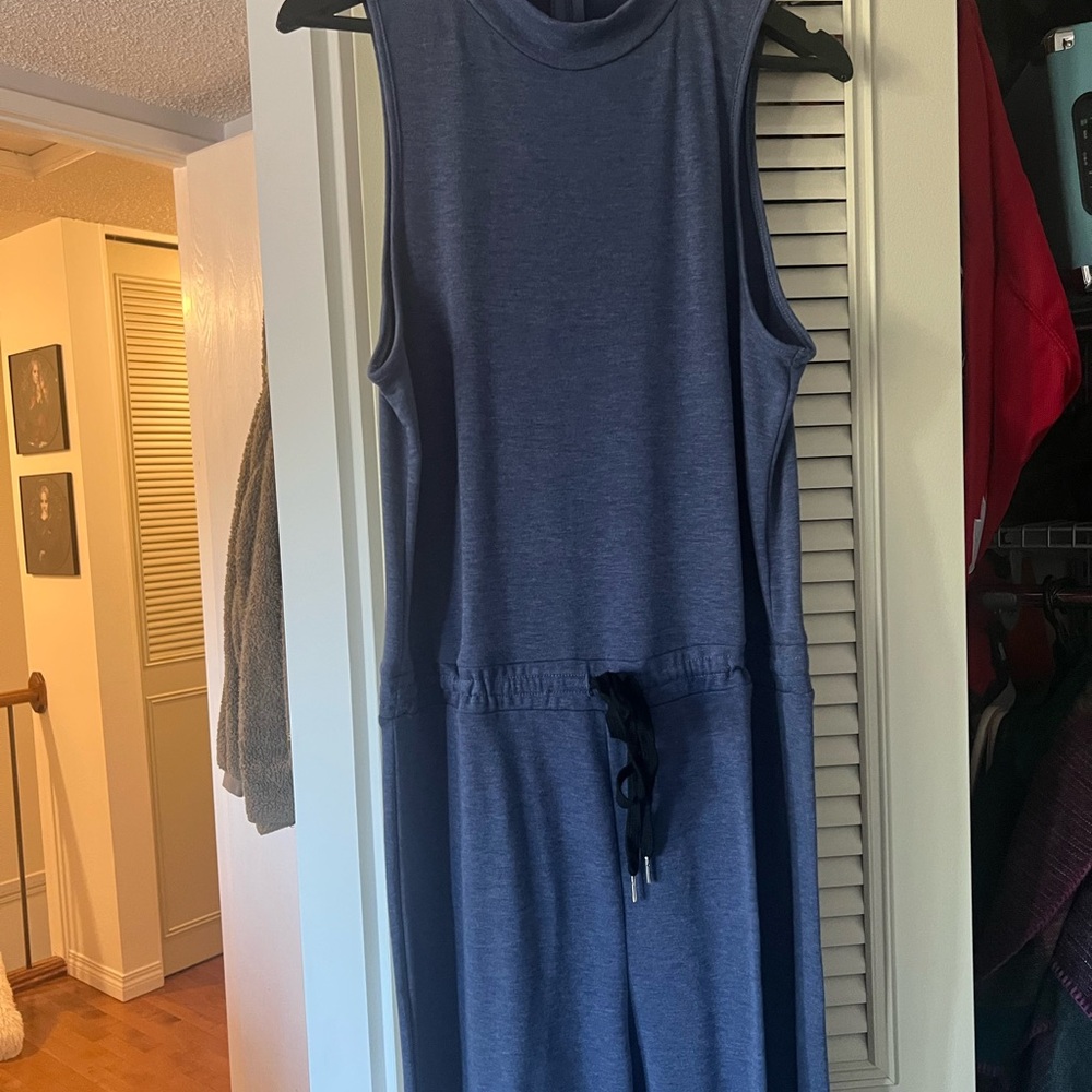SHEIN Sleeveless Blue Jumpsuit- TALL